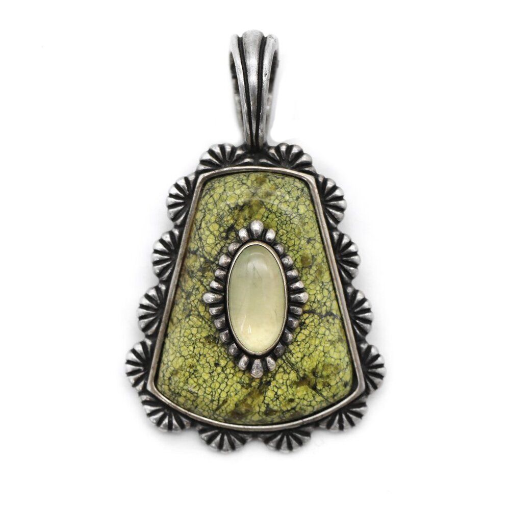 Carolyn Pollack Relios 925 Sterling Silver Jasper Pendant